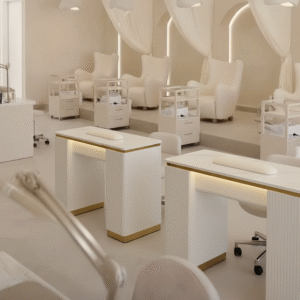 Aurora Single Manicure Exhaust Fan and Dust Collector for Clean Salon Workspaces